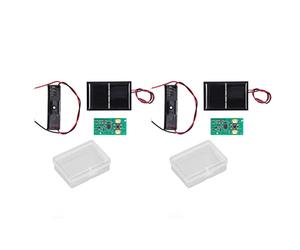 Zohisin Panneau de Commande de lumière Solaire 2 Ensembles, Panneau de contrôleur de Lampe Solaire à Haute efficacité d'entraînement .2V pour Jardin, pelouse, Mur, Rue, veilleuse