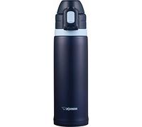 ZOJIRUSHI Bouteille d'eau potable directe, type sport, acier inoxydable, bouteille à paille, 0,52 l, bleu marine
