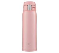Zojirushi SM-SF48-PA Bouteille d'eau, tasse en acier inoxydable avec ouverture par simple pression, 480 ml, rose