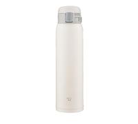 Zojirushi SM-SF60-WM Bouteille d'eau, boisson directe, ouverture par simple pression, mug en acier inoxydable, 600 ml, blanc pâle