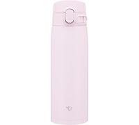 Zojirushi SM-VB60-PM Tasse en acier inoxydable, bouteille d'eau, grande capacité, 600 ml, type One-Touch, arrêt sans couture, seulement 3 points de nettoyage, rose doux