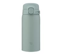 Zojirushi SU-BA36/48 Tasse isotherme, passe au lave-vaisselle, ouverture en une touche, bouchon sans couture pour un nettoyage facile, isolation sous vide en acier inoxydable (vert calme, 360 ml)