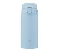 Zojirushi SU-BA36 Gobelet isotherme, 360 ml, ouverture One-Touch, corps lavable au lave-vaisselle, fermeture sans couture (2 pièces) pour un nettoyage facile, isolation sous vide, chaud et froid, bleu