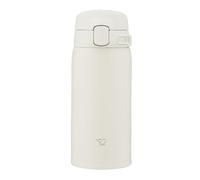 Zojirushi SU-BA36-WM Bouteille d'eau, 360 ml, facile à nettoyer, passe au lave-vaisselle, bouchon sans couture, seulement 2 lavages, légère et compacte, rétention du froid et de la chaleur, tasse à