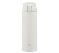 Zojirushi Tasse thermique SU-BA, Lave-vaisselle, Bouchon monobloc, Léger et compact, Isolation sous vide, Boissons chaudes et froides, Open One-Touch (Blanc, 480 ml)