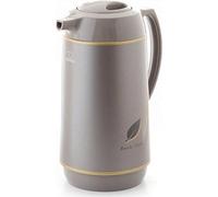 Zojirushi Verseuse isolante avec piston intérieur en verre - Thermos à café/thé en acier inoxydable 1L, Brun aux herbes