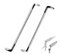 Zolara 2 Pièces Tournevis Coudés, Tournevis Décalés Type Z Double Tête, 185 mm/190 mm Plat Cruciforme Driver, Offset Driver Magnétiques, pour Travaux Dans des Espaces Étroits