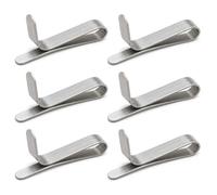 Zolara 6 Pièces Clips pour Cercle À Gâteau, Mousse Cercle À Gâteau Clips Réglable, Convient Aux Moules À Pâtisserie De 6 À 10 Cm, Pince Anti-Fissure Et Antirouille, Compatible Lave-Vaisselle, Argenté