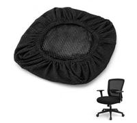 Zolara Housse de Chaise Bureau, Housse pour Chaises Élastiques, Protection Bureau Chaise Anti-Glisse Lavable, Cachet Chaise Abîmée Respirant, 40-50cm, Noir