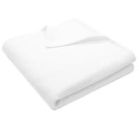 ZOLLNER Couverture d'été en piqué gaufré, 150x225 cm, 100% Coton, Blanc
