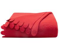 ZOLLNER Couverture en Polaire 100% Polyester, 130x170 cm, Rouge.