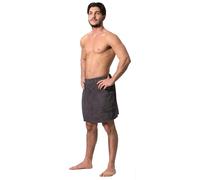 ZOLLNER Kilt de Sauna, Hommes, Bande élastique, Fermeture a Scratch, L/XL, Gris