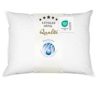 ZOLLNER - Lot de 1 - Oreiller en Duvet - Blanc - 70x90 cm - 100% Coton | lavable jusqu'à 60°C - STANDARD 100 by OEKO-TEX® - QUALITÉ HÔTELIÈRE