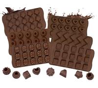 ZOLLNER24 Moule à pralines 6 pièces, silicone, formes différentes, sans BPA