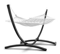 Zolta support hamac mobile - Support hamac outdoor - Support hamac 2 personnes - acier - noir