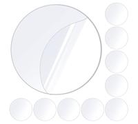 ZOMPAGO Lot de 10 pastilles adhésives extra puissantes, transparentes, double face, pour la maison, le bureau, la voiture, l'école