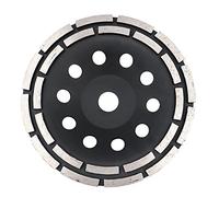 ZONADAH Disque abrasif diamanté à double rangée de 125 mm pour béton et peinture, résine époxy, mastix, élimination du revêtement