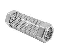 ZONADAH Tube de fumage à granulés - 15,2 cm - En acier inoxydable - Pour copeaux de bois - Pour barbecue à gaz et au charbon de bois - Accessoire de cuisine pour l'extérieur