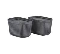 Zone Denmark Boîte de rangement Pulp 15x23 cm. lot de 2 Black