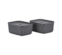 Zone Denmark Boîte de rangement Pulp 23x32 cm. lot de 2 Black