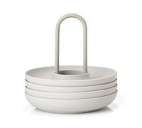 Zone Denmark Coquetiers avec support Singles. lot de 4 Warm Grey