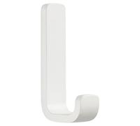 ZONE DENMARK - Crochet Mural Rim - 4 x 2 x 8,5 cm - Vis & chevilles incluses - Accessoire salle de bain minimaliste pour suspendre serviettes - Design élégant - Blanc