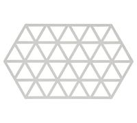 Zone Denmark Dessous de plat Triangle grand en silicone, résistant 250°C, lave-vaisselle Warm grey