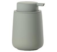 Zone Denmark - Distributeur de Savon Nova One - 0,25 L - 8 x 11,5 cm - Salle de Bain - Design Danois ÉLéGant en Céramique - Surface Douce, DéTails en Acier - Vert Matcha
