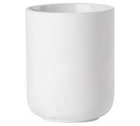 Zone Denmark - Gobelet Brosse à Dents Ume - Gobelet Salle de Bain, Porte Brosse à Dents - Grés - D8,3cm H10,3 cm - ÉLéGant & Design Minimaliste & scandinave - Blanc