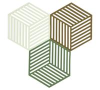 Zone Denmark Hexagon support de cuisine 16x14x1 cm vert 36856