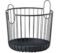 Zone Denmark Panier Inu – Panier en métal, décoratif et à linge – Noir Ø 30 cm