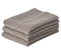 ZONE DENMARK Knitted Kitchen Cloth, Set of 3 Colour: Zone Taupe Brown