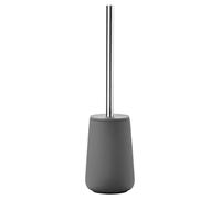 Zone Denmark, Nova Brosse WC en Porcelaine avec revêtement Doux au Toucher, Acier, Gris