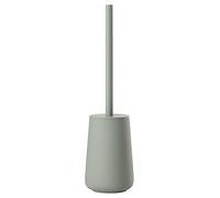 Zone Denmark Nova One - Brosse WC en Céramique avec Porte-Brosse Assorti - Revêtement Soft Touch - Poignée en Acier Inoxydable - Longueur 10,3 Cm - Hauteur 37 Cm - Vert Matcha
