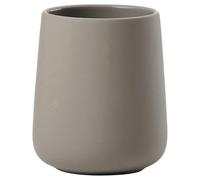 Zone Denmark Nova One Gobelet à Brosse à Dents en céramique avec revêtement Soft Touch Taupe Diamètre 8 cm Hauteur 10 cm