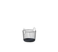 Zone Denmark Panier Inu, panier métallique, panier à linge, panier décoratif, cache-pot, métal, Black, Ø 30 cm, 10554