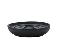 Zone Denmark Porte-savon Nova – porcelaine avec revêtement Soft Touch diam. 11 cm H 2,5 cm – Noir