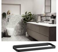 Zone Denmark Porte-serviettes RIM noir simple 44x7,5cm montage mural invisible