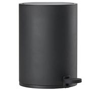 ZONE DENMARK Poubelle Salle de Bain Karma - 3L - Poubelle à pédale - Design Scandinave - Plastique ABS - H26,3cm D18,1cm - Noir