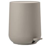 Zone Denmark Poubelle à pédale Nova 3 L Design scandinave Plastique ABS doux au toucher Taupe