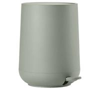 ZONE DENMARK Poubelle Salle de Bain Nova - 3L - Poubelle à pédale - Design Scandinave - Plastique ABS Doux Au Toucher - H23cm D20,5cm - Vert Matcha