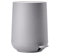ZONE DENMARK Poubelle Salle de Bain Nova - 3L - Poubelle à pédale - Design Scandinave - Plastique ABS Doux Au Toucher - H23cm D20,5cm - Gull Gris