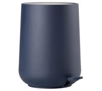 ZONE DENMARK Poubelle Salle de Bain Nova - 3L - Poubelle à pédale - Design Scandinave - Plastique ABS Doux Au Toucher - H23cm D20,5cm - Bleu Roi