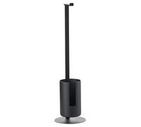 Zone Denmark Rim Porte-Papier Toilet sur Pied avec Rangement Papier - Support WC en Aluminium - Accessoire Salle De Bain Pratique Et Élégant - Diam. 20 cm Hauteur 75 cm - Noir