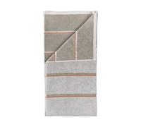 Zone Denmark Serviette de sauna Soft grey-eucalyptus-terracotta. 50x100 cm