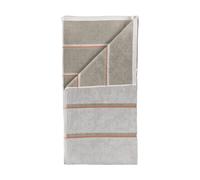 Zone Denmark Serviette de sauna Soft grey-eucalyptus-terracotta. 70x140 cm