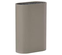 Zone Denmark Singles Bloc à couteaux sans couteaux, bloc de couteaux, porte-couteaux, rangement pour tous les couteaux, 17 x 9 cm, hauteur 24 cm, taupe (marron)