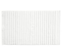 ZONE DENMARK - Tapis De Bain Inu - 80 x 50 cm - 100% Coton - ÉPais & Absorbant - Sensation AgréAble - Sangle Pratique pour Séchage - Lavable en Machine - Blanc