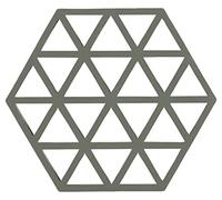 Zone Denmark Triangles Dessous de Plat en Silicone Olive Taupe 16 x 14 cm