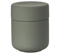 Zone Denmark Ume Boîte de rangement en céramique avec couvercle, diamètre 8,3 cm, hauteur 10,3 cm, vert olive